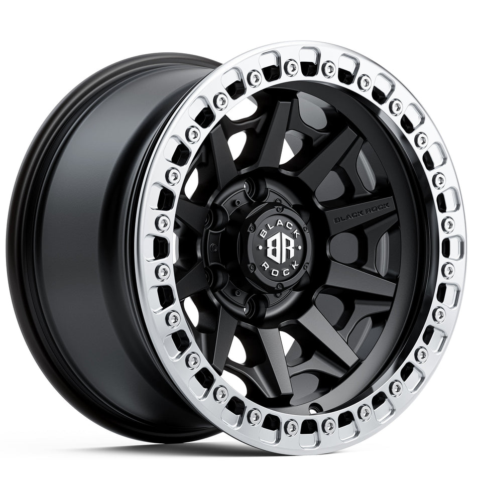 BLACK ROCK CAGE BEADLOCK SATIN BLACK 5x150