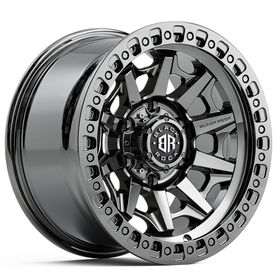 BLACK ROCK CAGE BLACK CHROME 6x139.7