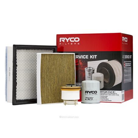 Ryco 4WD Service Filter Kit to suit Isuzu Dmax/bt-50 mazda 2021-Onwards 4jj3